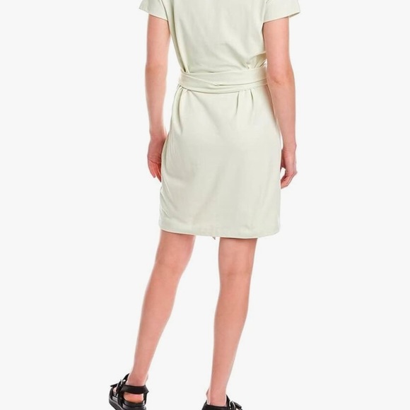 Vince Short Sleeve Waist Tie Cream Dress - Size XXS - Picture 3 of 7